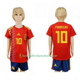 Fußballtrikots Spanien Fabregas 10 Kinder WM 2018 Heimtrikotsatz kaufen